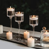 3/6pcs Glass Candle Holders Tall Tealight Table Centerpiece Clear Candleholders Wedding Party Valentine'S Day Table Decoration - Home Fusion Emporium Home Fusion Emporium
